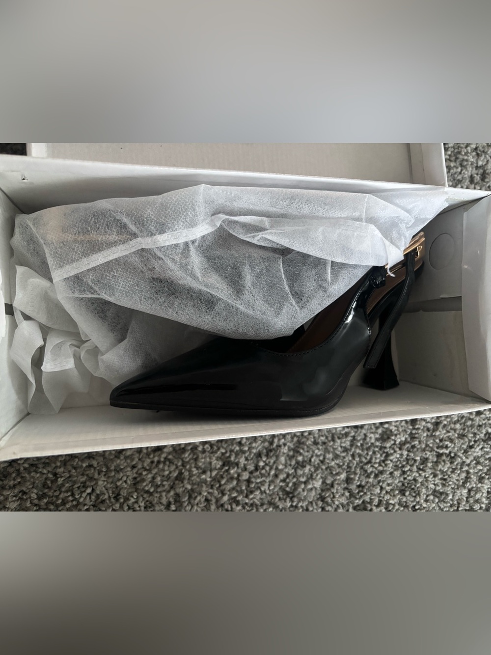 Classic Black Patent Pointed-Toe Women's Pumps